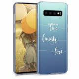 Husa pentru Samsung Galaxy S10, Silicon, Transparent, 47448.02, Carcasa