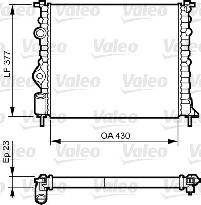 VALEO 731378 Radiator, racire motor
