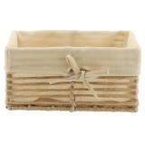 Coș Depozitare H&acirc;rtie / Metal / In 25X16,5X12 Cm &ndash; Crem | Organizatoare Baie