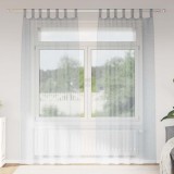 Perdele cu perdele 2 pcs Gri &icirc;nchis 140 x 245 cm Poliester