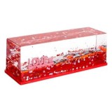 Jucarie cu lichid cu miscare lenta, Inima cu mesaj Love, Rosu, 15x5x5cm, CMCLASS