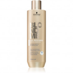 Schwarzkopf Professional Blondme All Blondes Detox șampon detoxifiant pentru curățare pentru parul blond cu suvite 300 ml