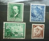 Lot 4 Timbre Vechi Germania al Treilea Reich 1935-1944 - Emil von Behring, Triglav, Saar -A228