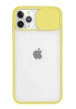 Cumpara ieftin Husa Apple iPhone 11 Pro Max Galben Silicon Antisoc Kia