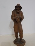 Statueta vintage cu un batranel