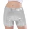 Pantaloni Scurți Metalizați, One Size, Culoare Argintiu, Material Poliester