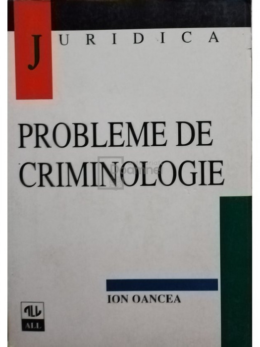 Mihail Sandu - Probleme de criminologie (editia 1998)