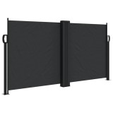 Cumpara ieftin Copertina laterala retractabila, negru, 120 x 600 cm