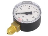 Manometru 0-25 bar 50mm pentru Lichide și Gaze Inerte