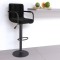 Scaun de bar, negru, material textil - 2