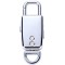 Breloc Reportofon Spion iUni SpyMic BR11, Memorie interna 8GB, MP3 Player, Silver