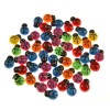Autocolante Decorative Buburuze din Lemn 1.5cm 50 Buc, CMCLASS, Multicolore, Ideale pentru DIY, Scrapbooking, Decoratiuni Camera Copilului