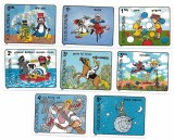 Romania (624) - Desene animate din filmele romanesti, 1989, serie neobliterata, Animatii, Stampilat