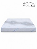 Saltea ortopedica Wolke Memory 160x200x15 cm, husa detasabila cu fermoar, 2 cm spuma memory gel, 13 cm spuma poliuretanica de baza, fermitate medie