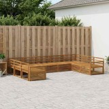 vidaXL Set de canapele de exterior 9 pcs natural Lemn Solid de Acacia 3383837