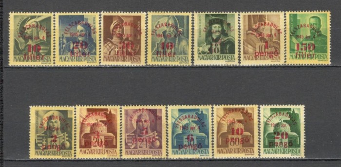 Ungaria.1945 Eliberarea hartie galbena-supr. XU.32