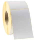 Etichete autoadezive termice albe 100 x 150 mm, 1000 etichete pe rola, manson 80 mm, imprimare directa fara ribon, pentru AWB, coduri de bare si exped
