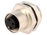 Conector M12 soclu PIN 3 mamă A-DeviceNet CANopen 250V