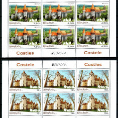 Romania 2017, LP 2142 d, EUROPA Castele, minicoli de 6, MNH! LP 146,30 lei