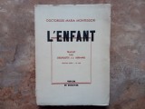 L&rsquo;ENFANT - Doctoresse Maria Montessori, 1936