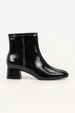 Karl Lagerfeld cizme de piele BONNIE culoarea negru, cu toc drept, KL30351