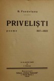 Boris Fundoianu - Privelisti, Editie Princeps, Bucuresti 1930, Portret Brancusi, Avangarda