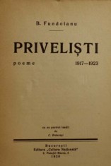 Avangarda: Fundoianu, PRIVELISTI, Bucuresti, 1930