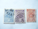 Serie mica Bulgaria 1896 - Stema , 3 valori stampilate, Stampilat