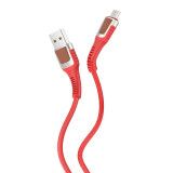 Cumpara ieftin Cablu Date Micro Usb Hoco U81 Jazz Textil 1.2m Rosu