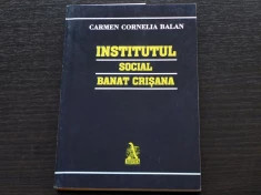 Institutul Social Banat Crisana Carmen Cornelia Balan Ed. Augusta 2001 AUTOGRAF