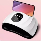 Lampa Profesionala 2 in 1 cu suport telefon , 168W, 57 LED-UV, Display Digital,
