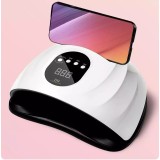 Lampa Profesionala 2 in 1 cu suport telefon , 168W, 57 LED-UV, Display Digital,