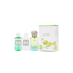 Hermes Un Jardin Sur Le Nil Set cadou unisex EDT 50 ml + 40 ml loțiune de corp + 40 ml gel de duș