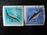 Serie timbre pesti animale fauna URSS stampilate, Stampilat