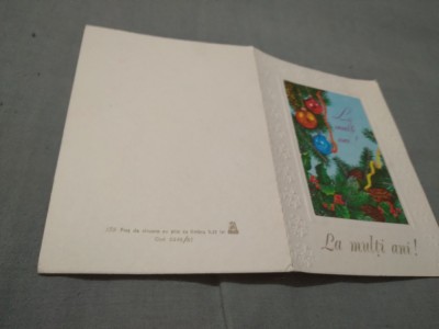 CARTE POSTALA FELICITARE CIRCULATA foto