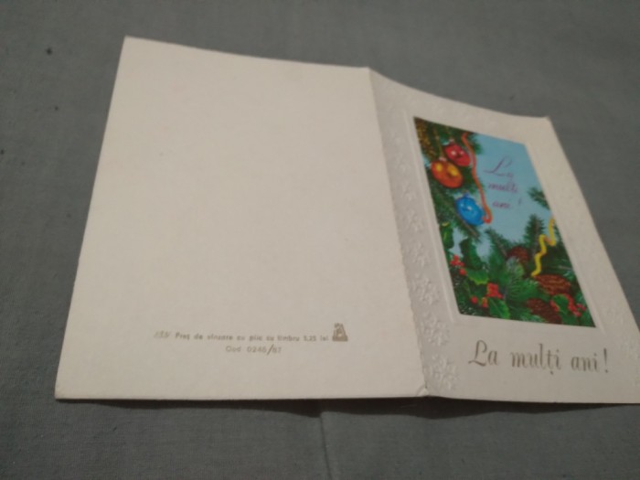 CARTE POSTALA FELICITARE CIRCULATA