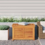 Lada depozitare gradina cu geanta, 90x50x58 cm, lemn masiv tec GartenMobel Dekor, vidaXL