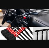 Set 5 pensule detailing auto, Zola&reg;, din plastic si nailon, lungimea perilor 5 cm, dimensiune toatala