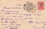 1919 Romania - CPI din Buhusi, timbre Ferdinand PTTF + Taxa de Plata, cenzura