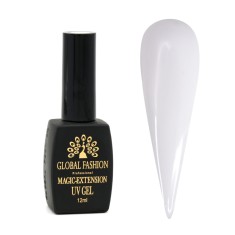 Gel UV pentru constructie, Magic Extension 12 ml, alb 02 foto