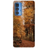Husa compatibila cu Motorola Moto G71 5G model Forest in autumn, Silicon, TPU, Viceversa, Transparent, Carcasa