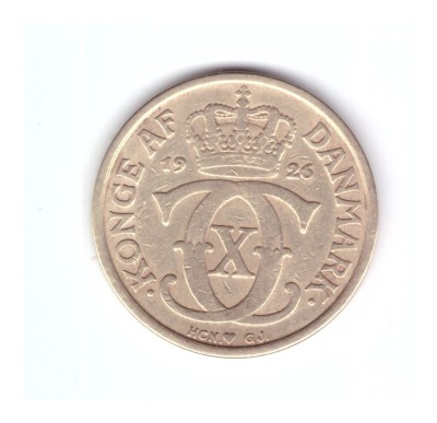 Moneda Danemarca 1 krone/coroana 1926, stare foarte buna, curata foto