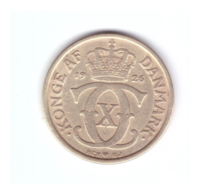 Moneda Danemarca 1 krone/coroana 1926, stare foarte buna, curata