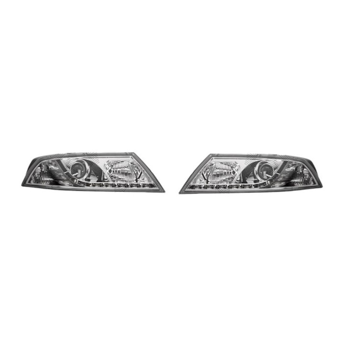 Set faruri tuning Skoda Octavia 2 (1Z3/1Z5) LB 06.2004-09.2008/ Combi 04.2005-09.2008/ BestAutoVest partea Dreapta/ Stanga, cu lumina parcare LED, cu