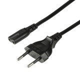 CABLU alimentare LOGILINK casetefon, 3m, intrare Euro plug, iesire C7, 10A, testat VDE, black, &quot;CP145&quot; (timbru verde 0.18 lei)
