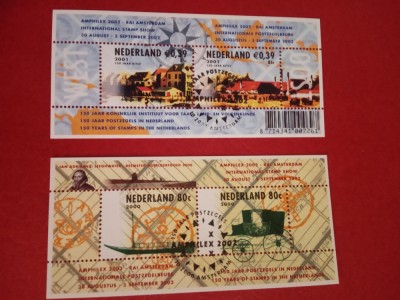 OLANDA, AMPHILEX AMSTERDAM - 2 COLIȚE MNH foto