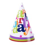 Set 6 coifuri happy birthday, flippy, pentru petrecere, tematica aniversare, 19x15 cm, multicolor