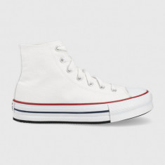 Converse teniși copii Chuck Taylor Star Lift femei, culoarea alb 272856C-White.Garn