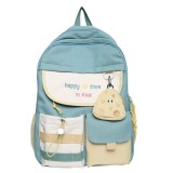 Cumpara ieftin Ghiozdan pentru copii, impermeabil, buzunare multiple, material respirabil, 20 - 35 L, 30 x 11 x 42 cm, Verde