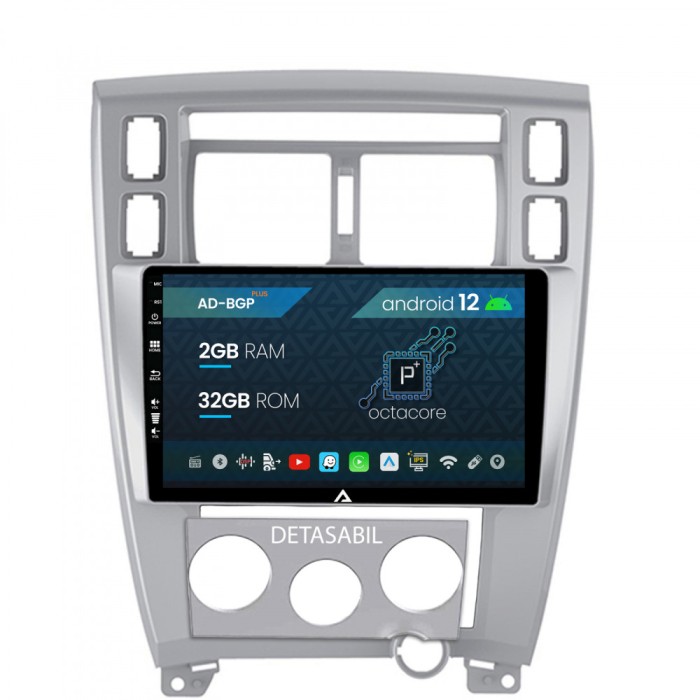Navigatie Hyundai Tucson (2004-2009), Android 12, P-Octacore 2GB RAM + 32GB ROM, 10.1 INCH - AD-BGP10002+AD-BGRKIT200